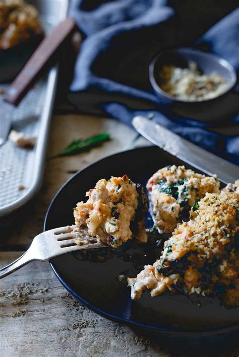 Ground Turkey Stuffed Portobello Mushrooms Running To The Kitchen