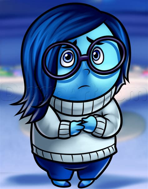 How To Draw Sadness From Inside Out Step By Step Drawing Guide By Dawn Artofit