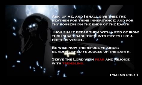 Hellsing Quote From Psalms By Whitewolf5776 Image Abyss