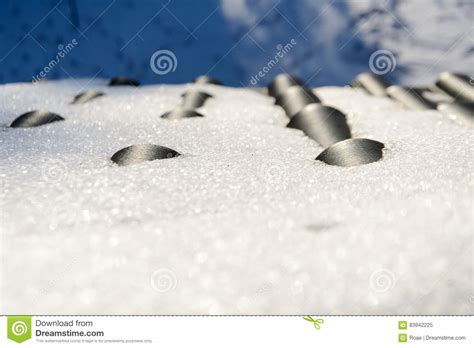 Roofing Tile Covered With Snow Stock Image Image Of Home House 83942225