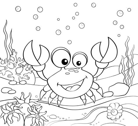 Free Crab Coloring Pages For Download Printable Pdf Verbnow
