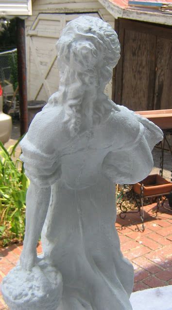 How I Transformed My Concrete Garden Statues With Paint Garden