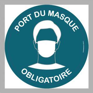 Périmètre port du masque obligatoire. ADHÉSIF COVID 19 - PORT DU MASQUE OBLIGATOIRE - 5 - LA ...