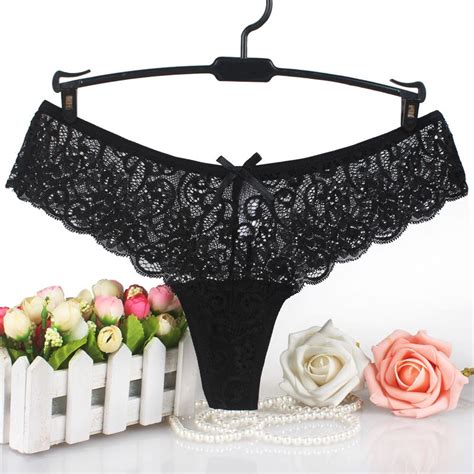 2017 europe yardage plus size underwear women sexy lingerie print thongs and g string lace