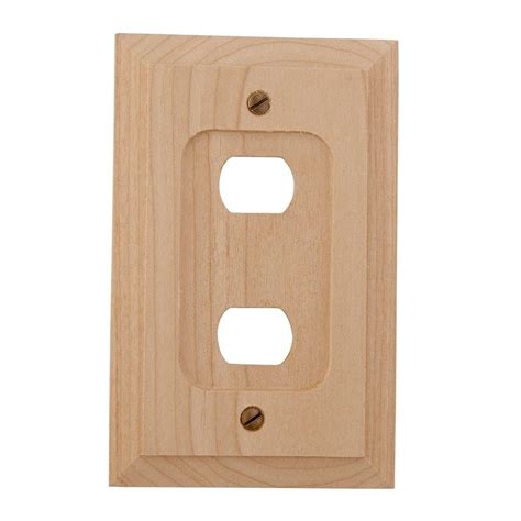 Hampton Bay 2 Despard Wall Plate Un Finished Wood 180xx The Home Depot