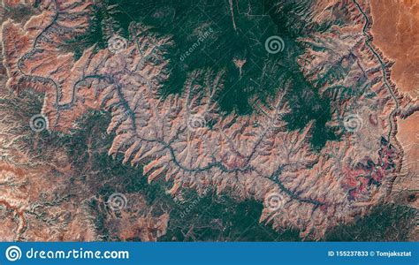 High Resolution Satellite Image Of Grand Canyon National