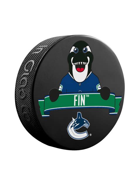 nhl vancouver canucks mascot souvenir hockey puck inglasco inc