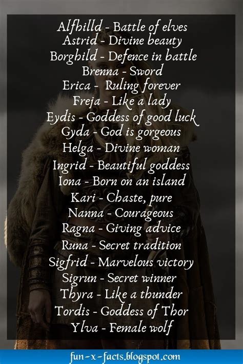 Top 20 Female Viking Names Old Norse Female Names Viking In 2020 Viking Names Norse Female