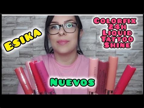 Labiales Colorfix H Liquid Tattoo Shine De Esika Youtube