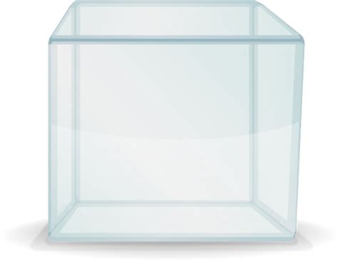 Vector Image Of Transparent Cube Box Public Domain Vectors