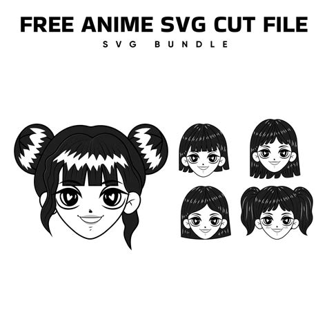 Free Anime Svg Cut File Masterbundles