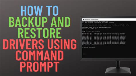 How To Backup And Restore Drivers Using Command Prompt Youtube