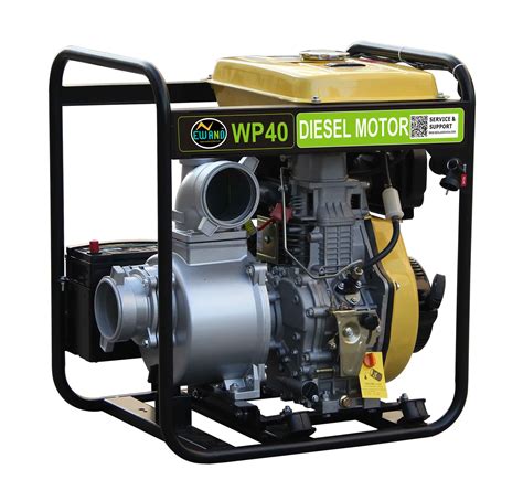 China 4 Inch Diesel High Pressure Water Pump With Big Fuel Bank And