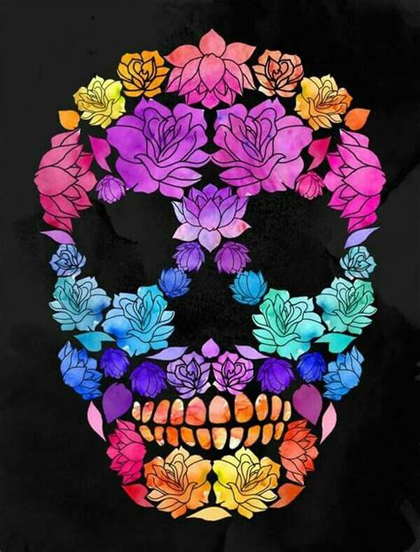 Pin By Daisy Hall On Daisys Skull Art Skull Wallpaper Flower Skull