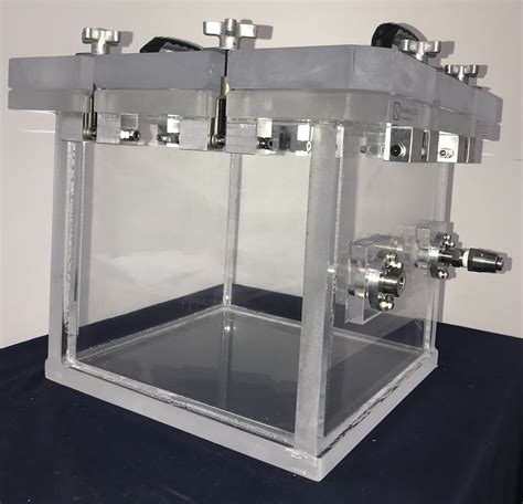 Pressure And Vacuum Chamber Clear Acrylic 12 Inch Cube Full Vacuum