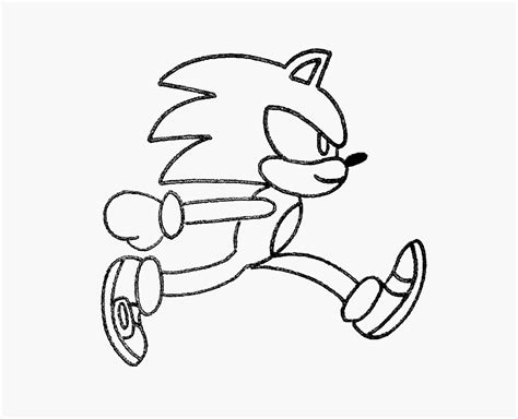 Sketch Drawing Of Sonic Running By Mediatristan On Deviantart