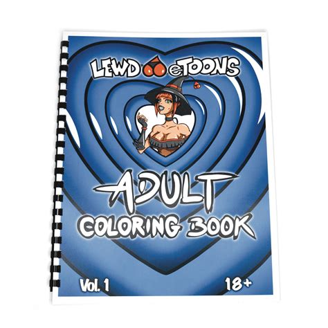 Lewdetoons Adult Coloring Book Vol 1 18 Naughty Coloring Etsy