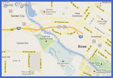 Large Detailed Map Of Boise Detailed Map Map Boise
