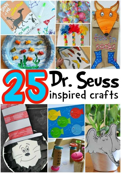 25 Dr Seuss Inspired Crafts For Preschoolers And Toddlers Seuss Crafts