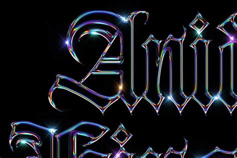 Holographic Chrome Text Effect Vol1 Free Download Psd Hyperpix In