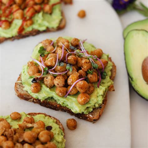 Spiced Chickpea Avocado Toast Madhava Foods