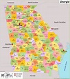Georgia State Map | USA | Maps of Georgia (GA)