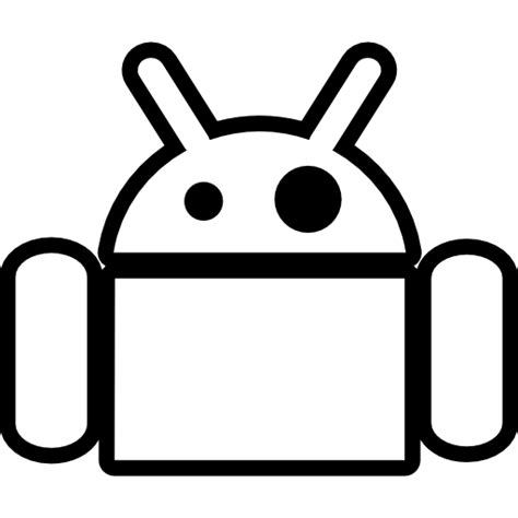 Android Symbool Pictogram In Android Collection Outline Icons