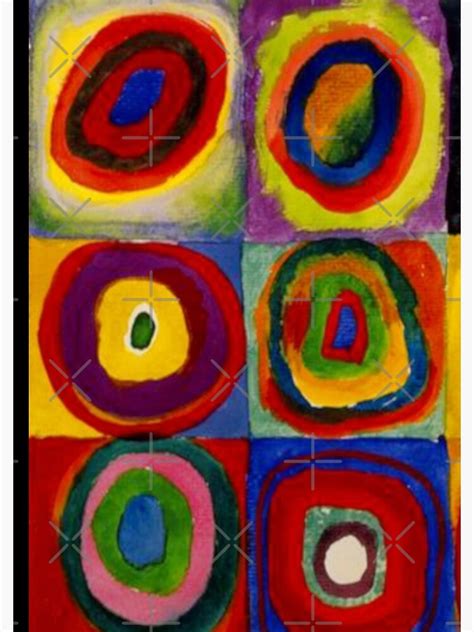 Cuaderno De Espiral Kandinsky Cuadrados Con Círculos Concéntricos
