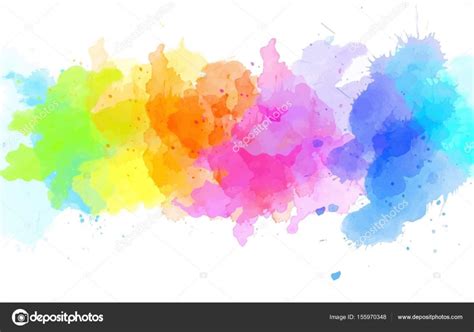 Abstract Art Colorful Watercolor Background Digital Painting Color