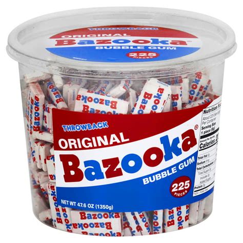 Bazooka Original Bubble Gum 225 Piece Bulk Tub
