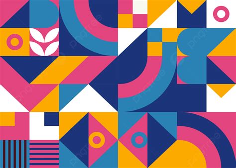 Modern And Colorful Geometric Pattern Background With Abstract Shapes
