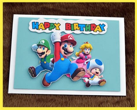 Super Mario 3d Birthday Card