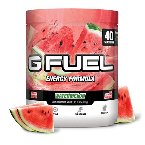 G Fuel Elite Energy And Endurance Powder Tub Watermelon 40 Servings