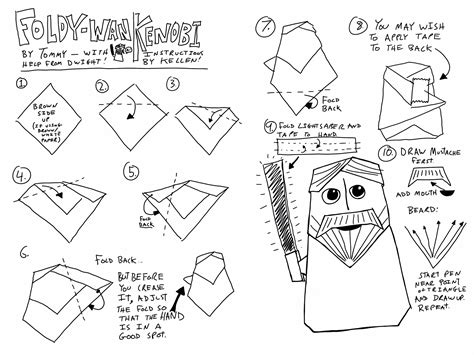 How To Make An Origami Yoda Easy Origami Sample