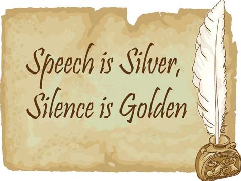 😍 Silence Is Golden Speech Great Article About Speech Is Silver