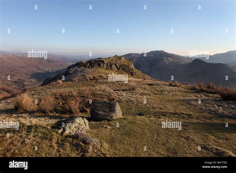 Pike Howe And The View Down Great Langdale Towards Lake Windermere Lake