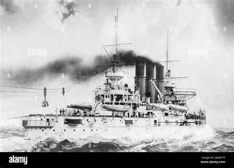 The Russian Battleship Retwisan Which Was Badly Damaged At Port