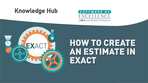 How To Create An Estimate In Exact Youtube
