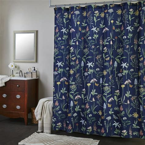 Skl Home Heirloom Wildflowers Fabric Shower Curtain 70 X 72
