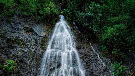 Download Wallpaper 1366x768 Waterfall Rocks Stones Stream Water