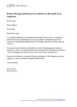 We are mourning the loss of our friend and companion, who made an impression on everyone he/she met. Death in service | CIPD HR-inform