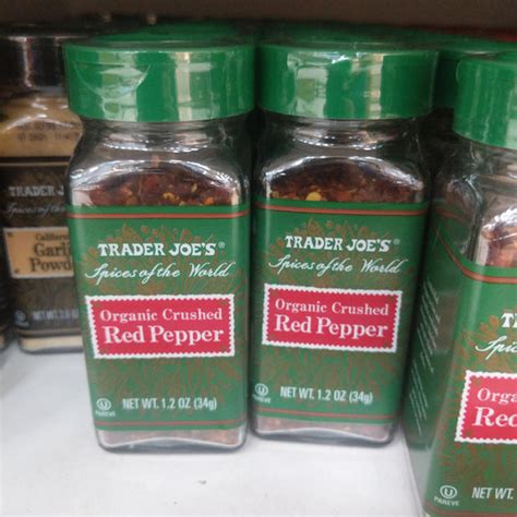 trader joe s organic crushed red pepper flakes spices of the world we ll get the food