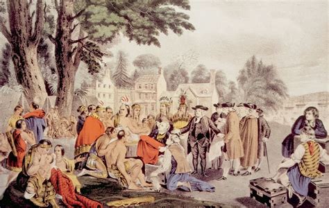 William Penns Treaty With The Indians Founding The Colony Of
