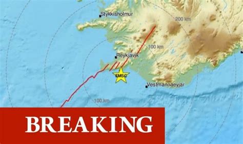 Iceland Earthquake Strong 56 Quake Rattles Reykjavik Aftershocks