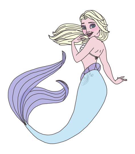 Mermay 2020 Disney Princess Mermaids 26 Elsa By Cheshirescalliart