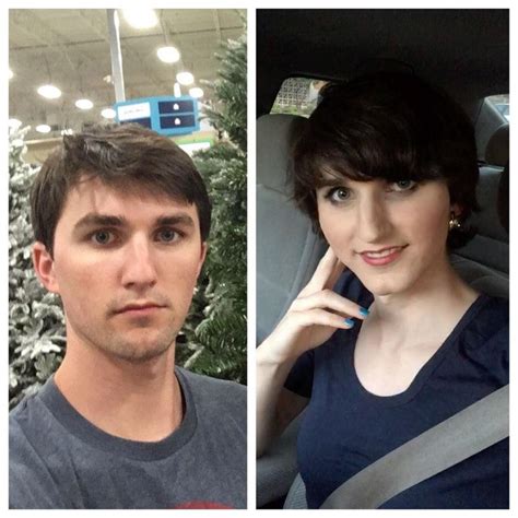 2 years between photos the right is 6 months of hrt i m having trouble believing that was me