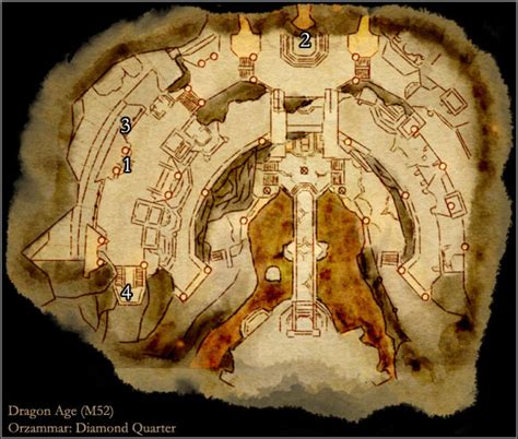 World Atlas Maps Main Areas Orzammar Dragon Age Origins Game