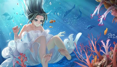 Anime Underwater Hd Wallpaper By Carnelian