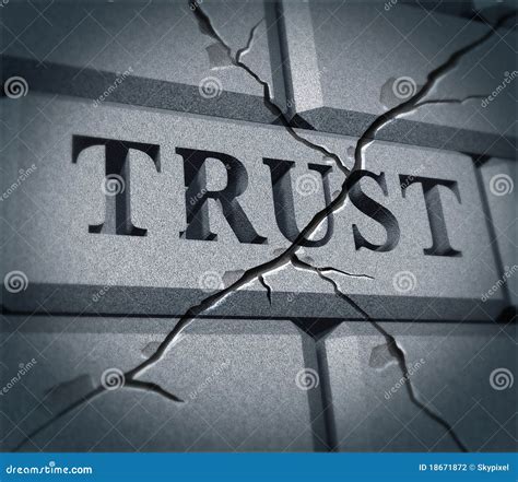 Broken Trust Symbol Stock Photography - Image: 18671872