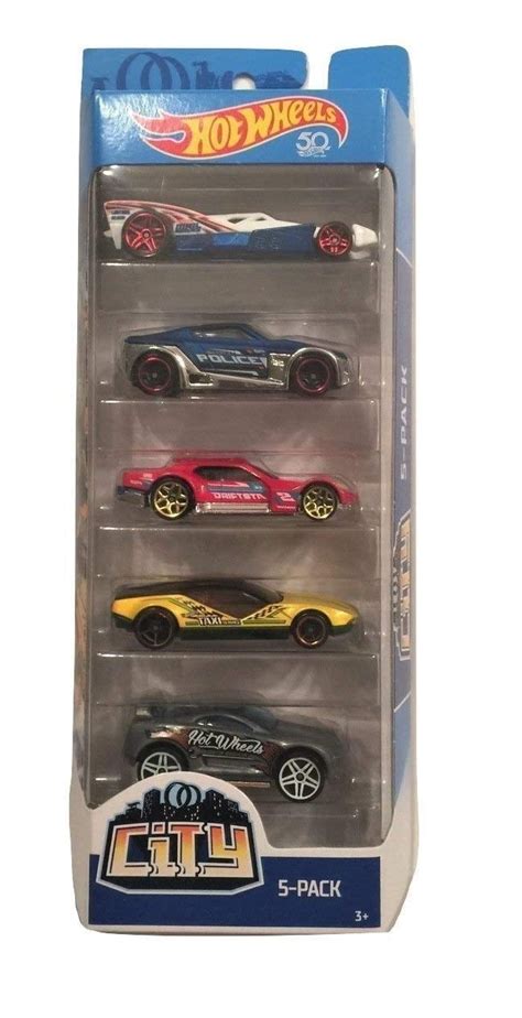 Hot Wheels 2018 50th Anniversary City 164 Scale 5 Pack